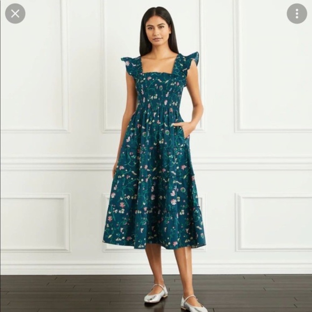 Hill House Dark Floral Pond Ellie Nap Dress